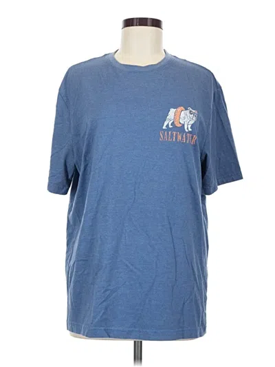 Pre-owned Izod Short Sleeve T-shirt In Blue