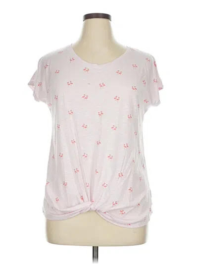 Pre-owned Izod Short Sleeve T-shirt In Pink