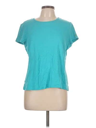 Pre-owned Izod Short Sleeve T-shirt In Teal