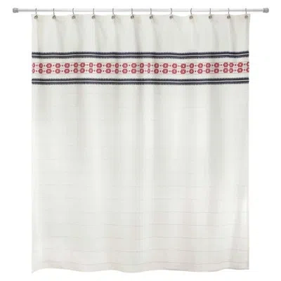 Izod Shower Curtain In White