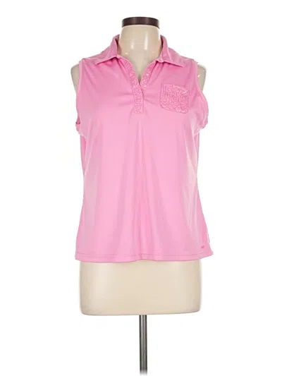Pre-owned Izod Sleeveless Blouse In Pink