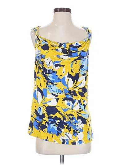 Pre-owned Izod Sleeveless Blouse In Yellow