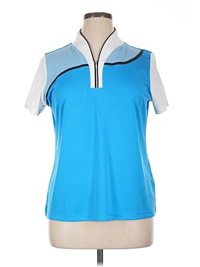 Pre-owned Izod Sleeveless Polo Shirt In Blue