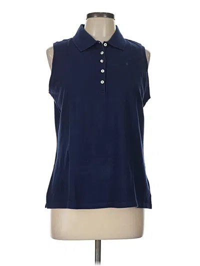 Pre-owned Izod Sleeveless Polo Shirt In Blue