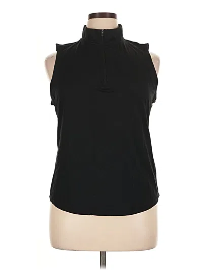 Pre-owned Izod Sleeveless T-shirt In Black