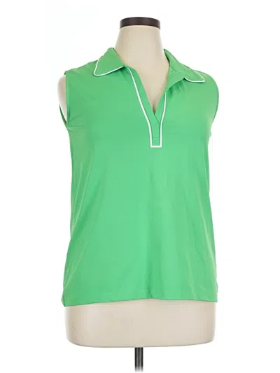 Pre-owned Izod Sleeveless T-shirt In Green