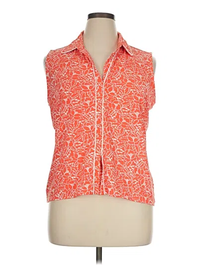 Pre-owned Izod Sleeveless T-shirt In Orange