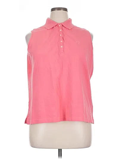 Pre-owned Izod Sleeveless T-shirt In Pink