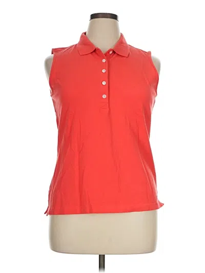 Pre-owned Izod Sleeveless T-shirt In Red