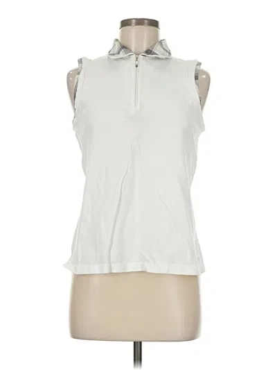 Pre-owned Izod Sleeveless T-shirt In White