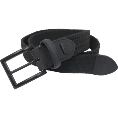 Izod Stretch Braid Belt In Black