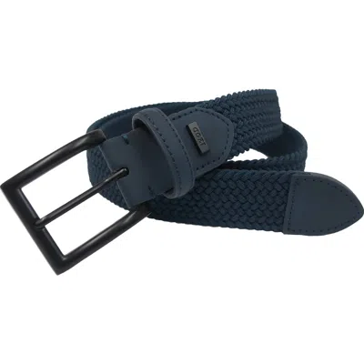 Izod Stretch Braid Belt In Navy