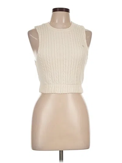 Pre-owned Izod Sweater Vest In Ivory
