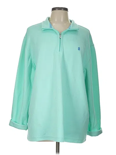Pre-owned Izod Sweatshirt In Teal