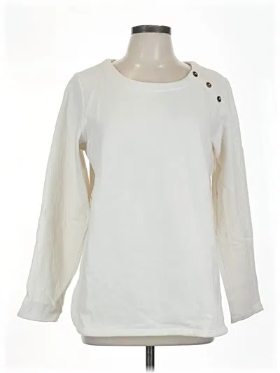 Pre-owned Izod Sweatshirt In White