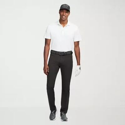 Izod Swingflex 5 Pocket Dobby Mens Classic Fit Flat Front Pant In Black