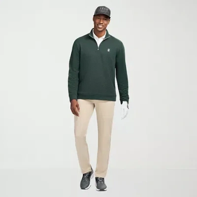 Izod Swingflex 5 Pocket Dobby Mens Classic Fit Flat Front Pant In Metallic