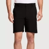 Izod Swingflex Mens 9 1/2" Stretch Fabric Quick Dry Cargo Short In Black