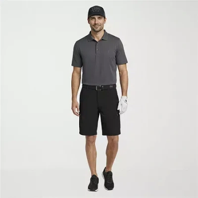 Izod Swingflex Mens 9 1/2" Stretch Fabric Quick Dry Cargo Short In Black