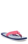 Izod T-shirt Print Flip Flop In Red