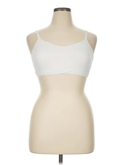 Pre-owned Izod Tank Top Ivory Strapless Neckline Tops In White