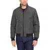 Izod Tech Racer Bomber Jacket In Gray
