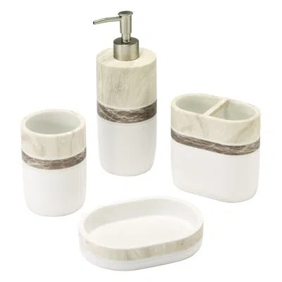 Izod Tidal 4-piece Bath Accessory Set
