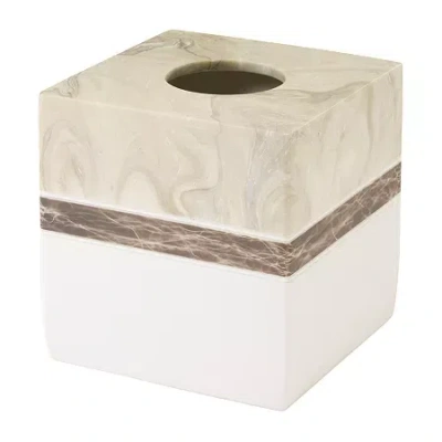 Izod Tidal Tissue Box Cover In Neutral