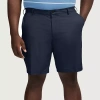 Izod Traveler Mens 9 1/2" Big And Tall Stretch Fabric Chino Short In Blue
