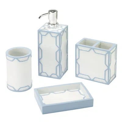 Izod Trellis 4-piece Bath Accessory Set