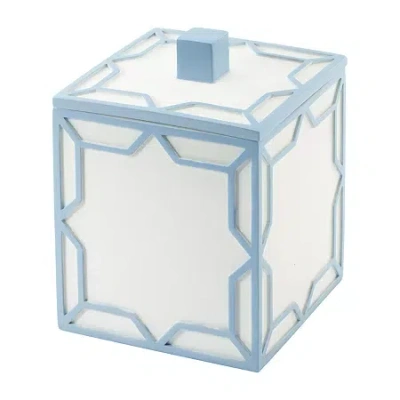Izod Trellis Bathroom Canister In Blue