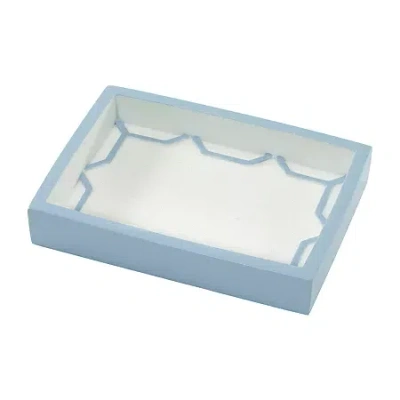 Izod Trellis Soap Dish In Blue
