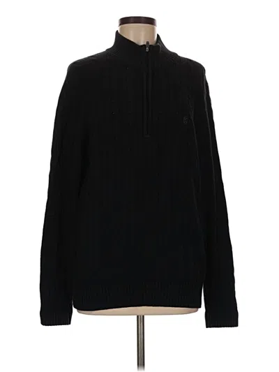 Pre-owned Izod Turtleneck Sweater In Black