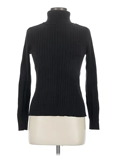 Pre-owned Izod Turtleneck Sweater In Black