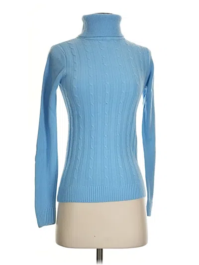 Pre-owned Izod Turtleneck Sweater In Blue