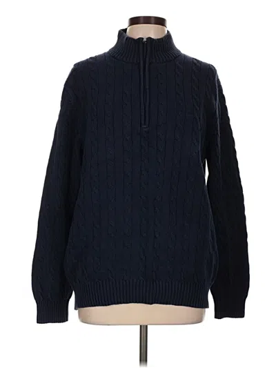 Pre-owned Izod Turtleneck Sweater In Blue