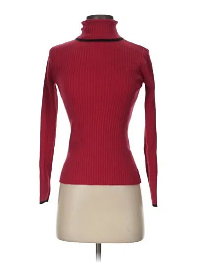 Pre-owned Izod Turtleneck Sweater In Red