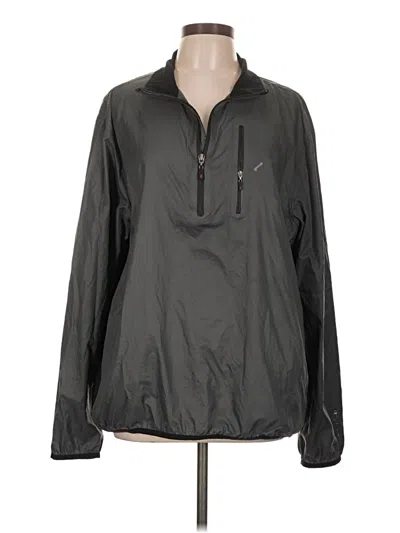 Pre-owned Izod Windbreaker Jacket In Gray