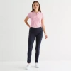 Izod Womens Juniors Skinny Pull-on Pant In Blue