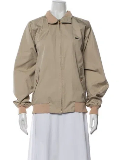 Pre-owned Izod X Lacoste Bomber Jacket In Neutral