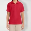 Izod Young Mens Short Sleeve Performance Polo Shirt In Red
