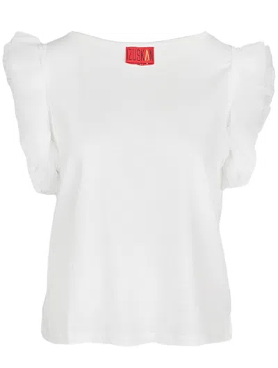 Izuskan Ibiza Tule T-shirt White
