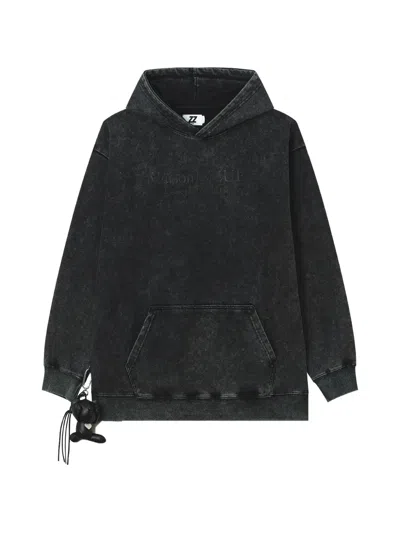 Izzue Hoodie Mit Acid-wash-effekt In Black
