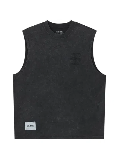Izzue Acid-wash Logo-print T-shirt In Gray