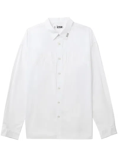 Izzue Appliqué-detailing Cotton Shirt In White