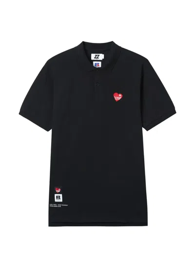 Izzue Appliqué Polo Shirt In Black