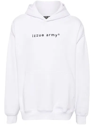 Izzue Army Hoodie In White