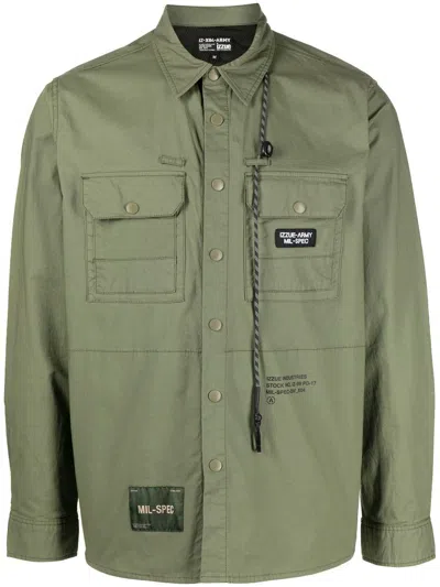 Izzue Army Patch-pocket Shirt In Grün