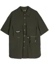 Izzue Army-style Button-up Shirt In Green