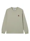Izzue Bear-logo Long-sleeve T-shirt In Gray